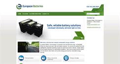 Desktop Screenshot of europeanbatteries.com